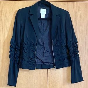 Celine Rouched Zipper Blazer